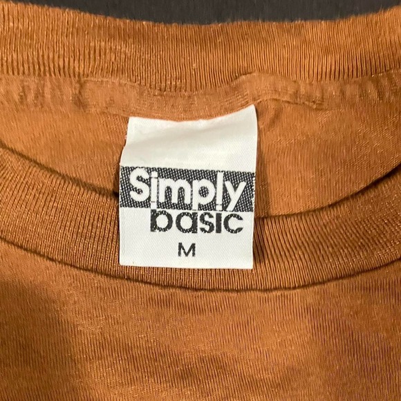 Vintage 90 Earth Tone Brown Blank Pocket Tee‎ - Picture 3 of 5